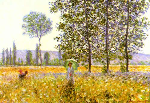 Claude Monet Fields in Spring oil painting picture